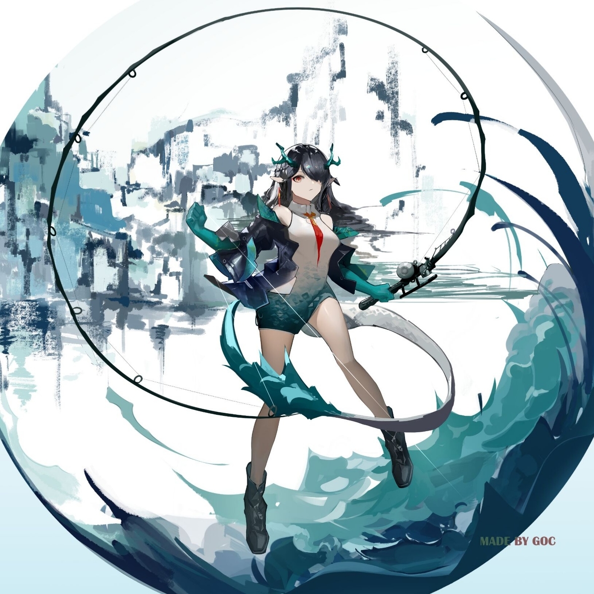 This is a pixiv picture whose title is 岁余幻镜.