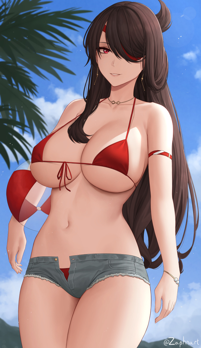 This is a pixiv picture whose title is [原神] 北斗 /Beidou.