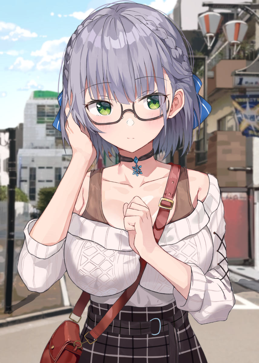 This is a pixiv picture whose title is 白銀ノエル.