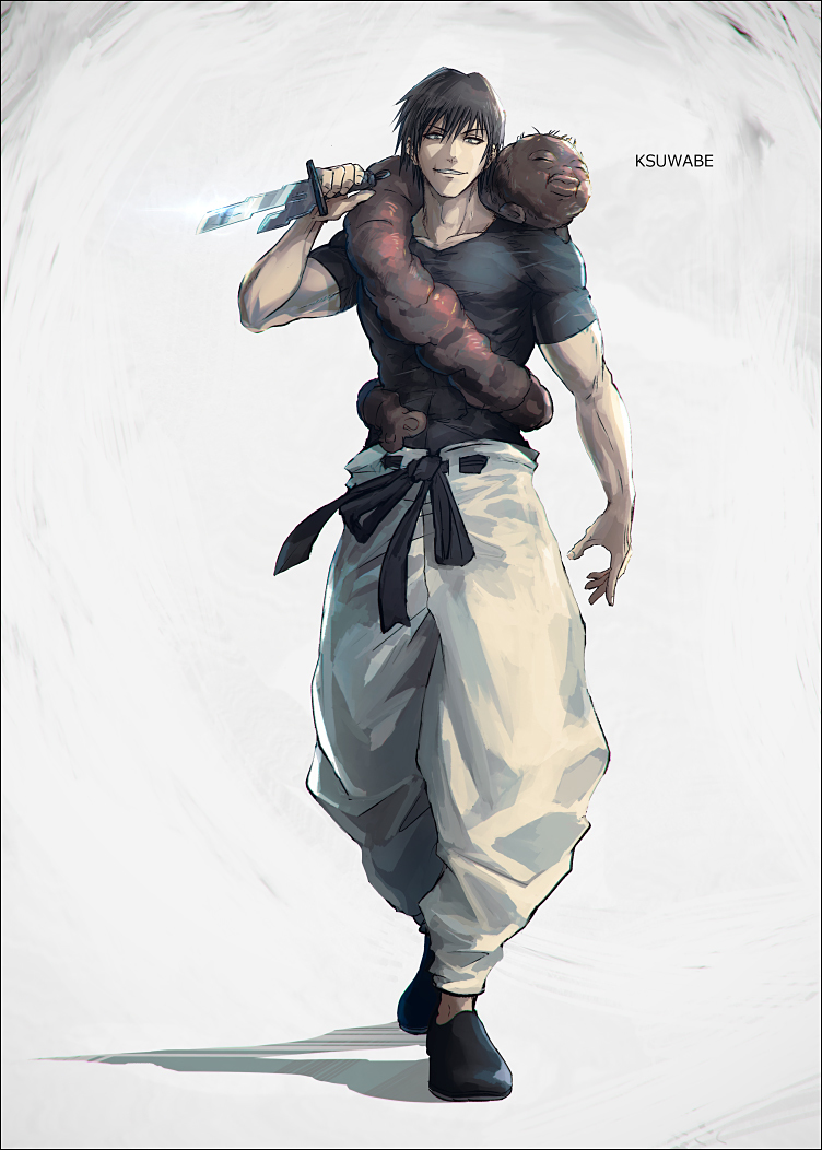 This is a pixiv picture whose title is 伏黒甚爾.