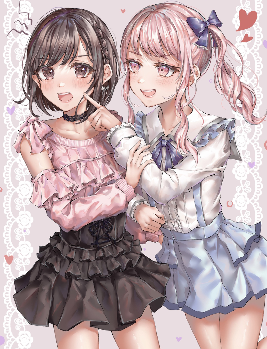This is a pixiv picture whose title is 瑞希とえななん🎀♡.
