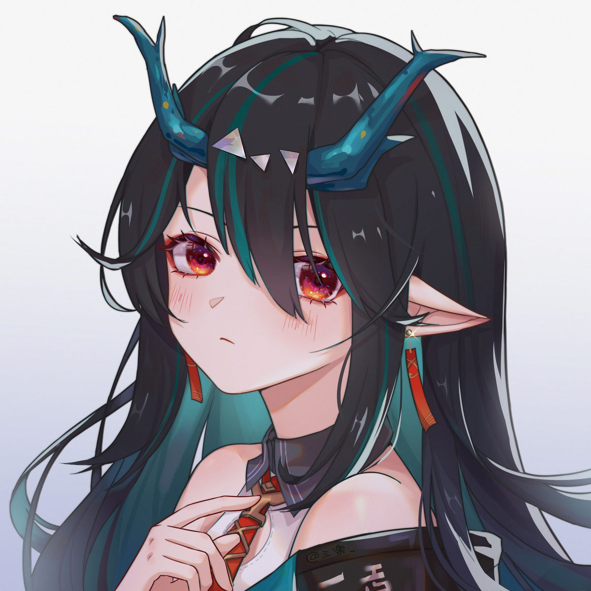 This is a pixiv picture whose title is 摸了夕的头像w.