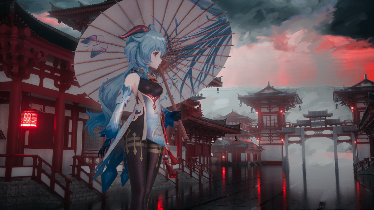 This is a pixiv picture whose title is 甘雨· Celestial.