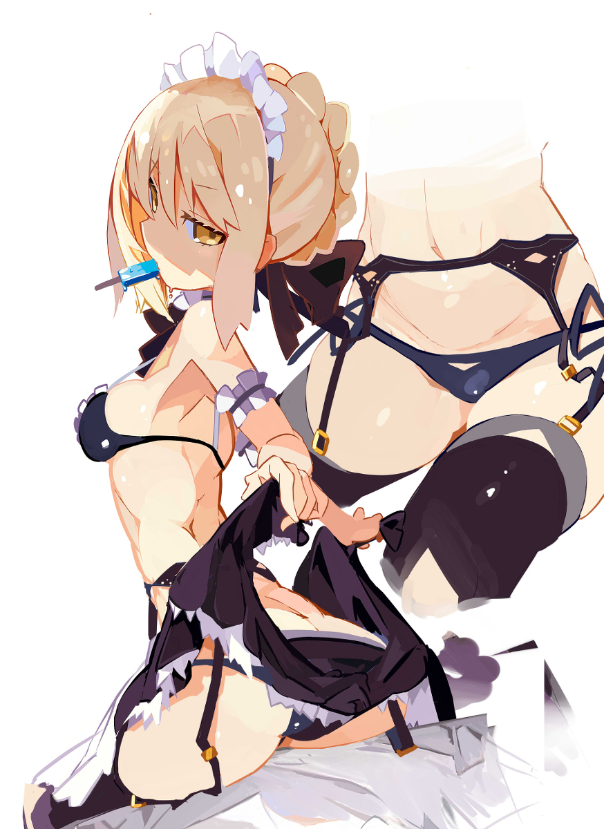 This is a pixiv picture whose title is メイドオルタちゃん.