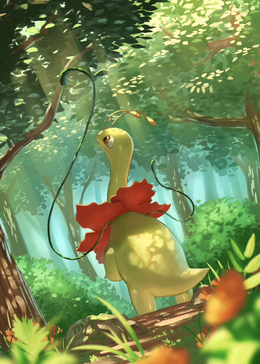 This is a pixiv picture whose title is メガニウム.