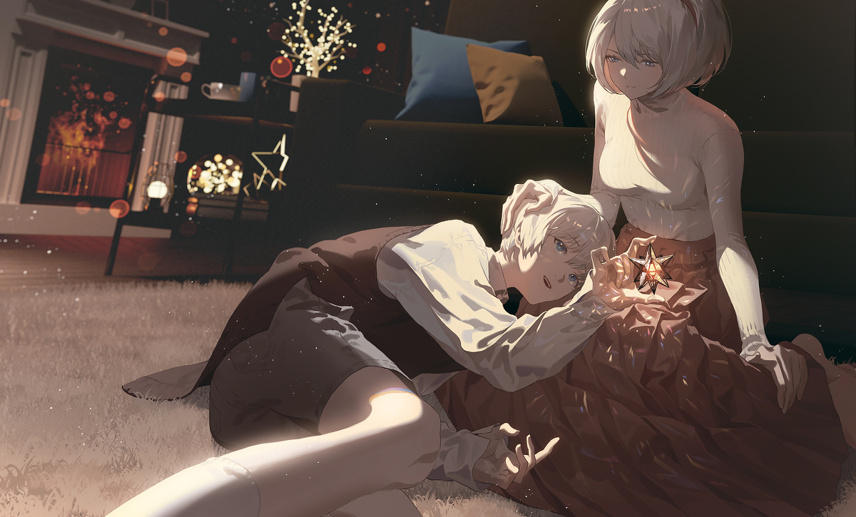 This is a pixiv picture whose title is 2B&9S.