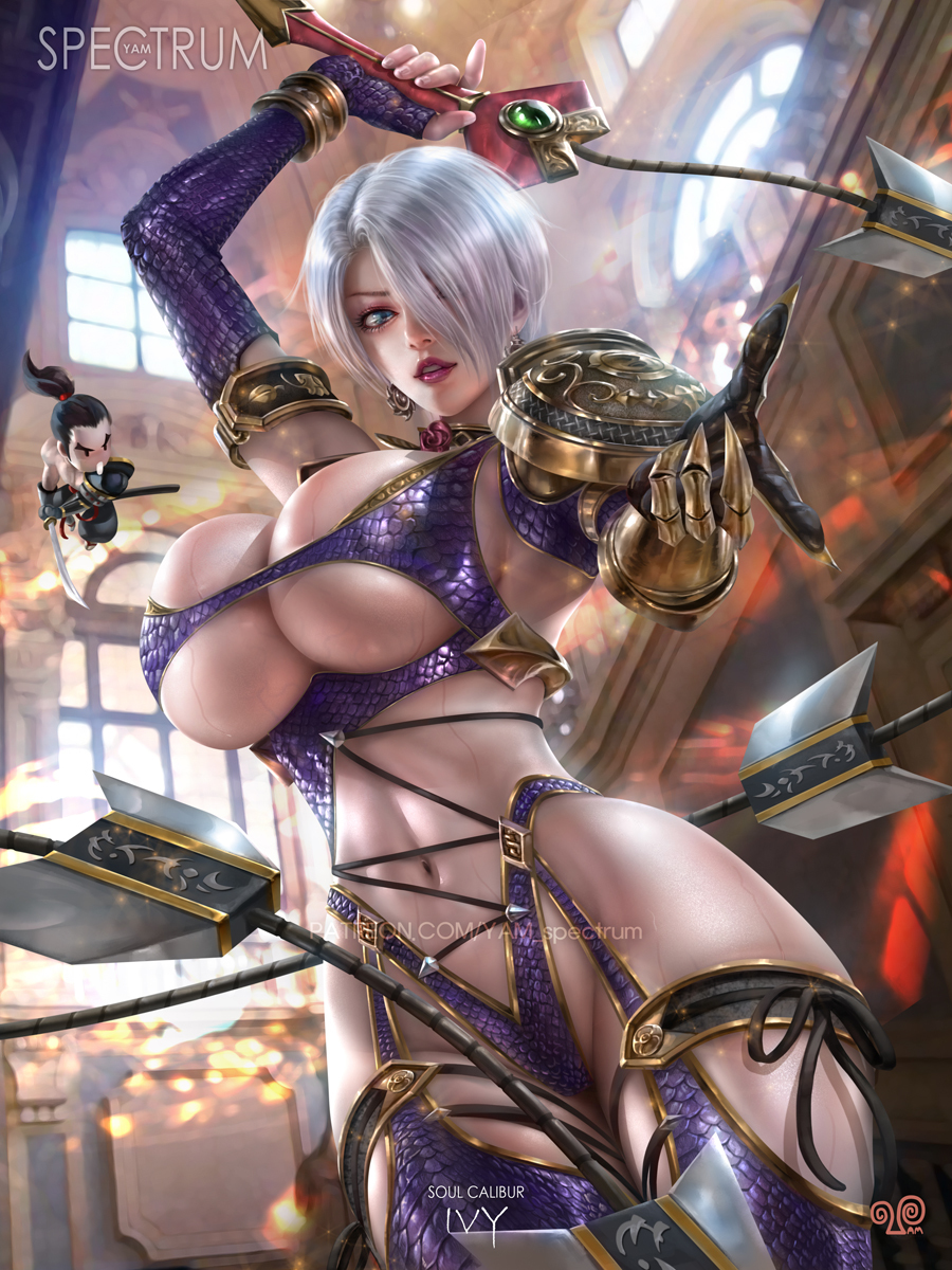 This is a pixiv picture whose title is Ivy of soulcalibur.