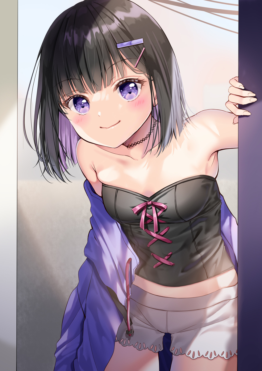 This is a pixiv picture whose title is 【隣人はえっちな美少女⑦】.