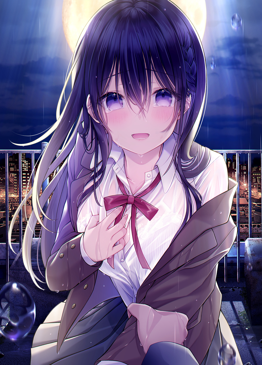 This is a pixiv picture whose title is 「死ぬくらいならさ、俺の彼女になってくれ」.