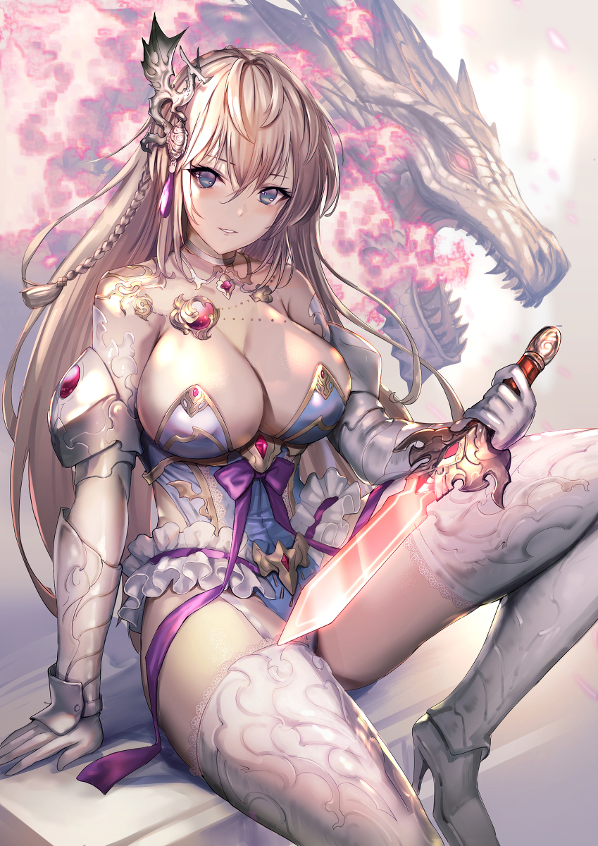 This is a pixiv picture whose title is 龍姫.