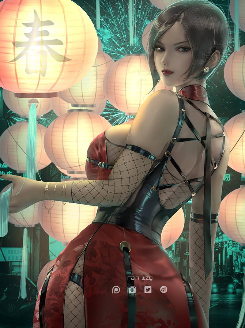 This is a pixiv picture whose title is Ada Wong pinup エイダ・ウォン.