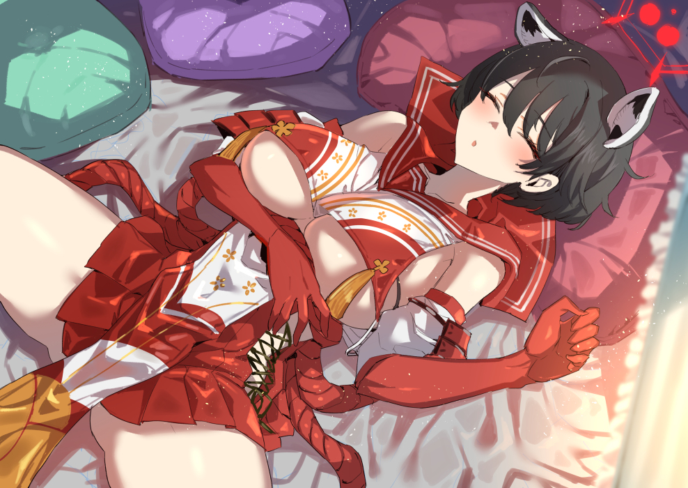 This is a pixiv picture whose title is すやすやツバキちゃん。.