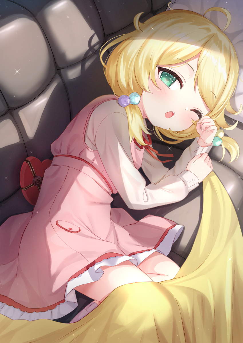 This is a pixiv picture whose title is ぷろでゅーさー...おかえり...zzz.