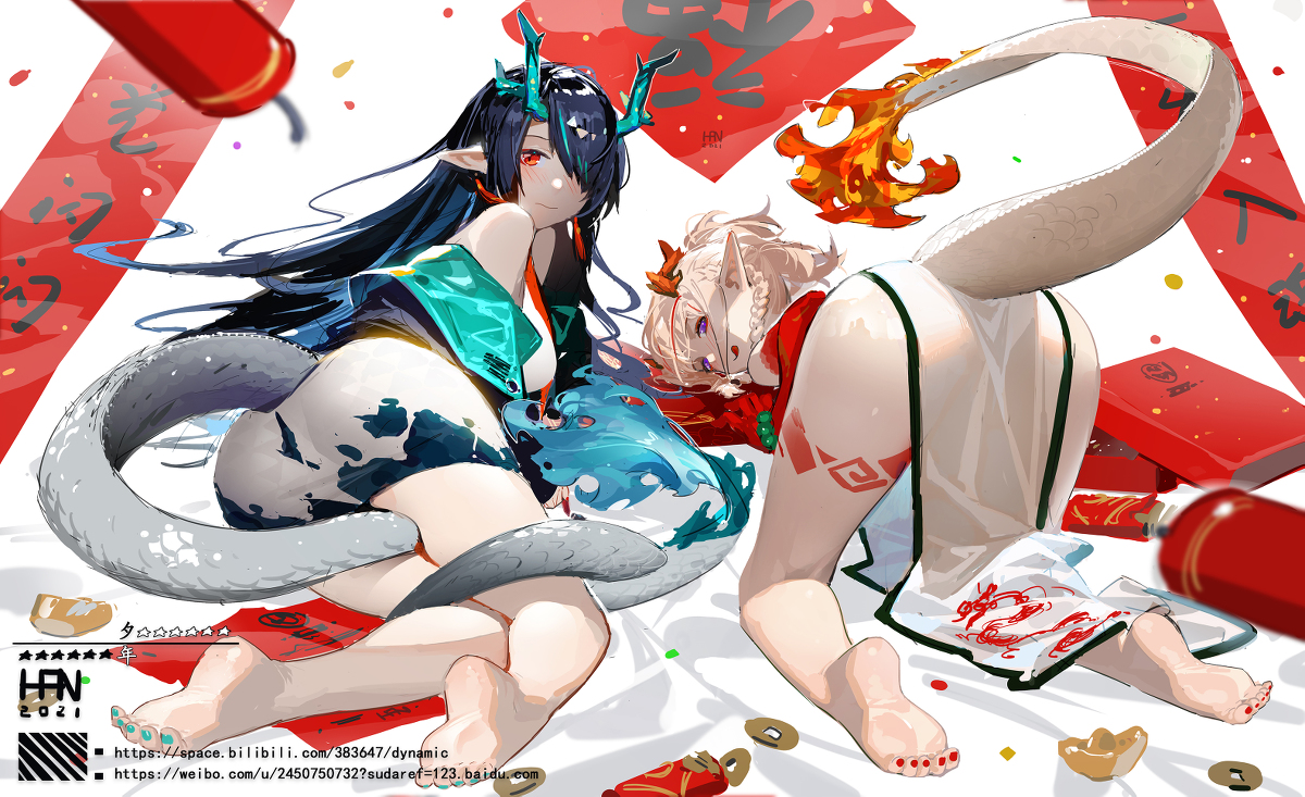 This is a pixiv picture whose title is 新年快乐~.