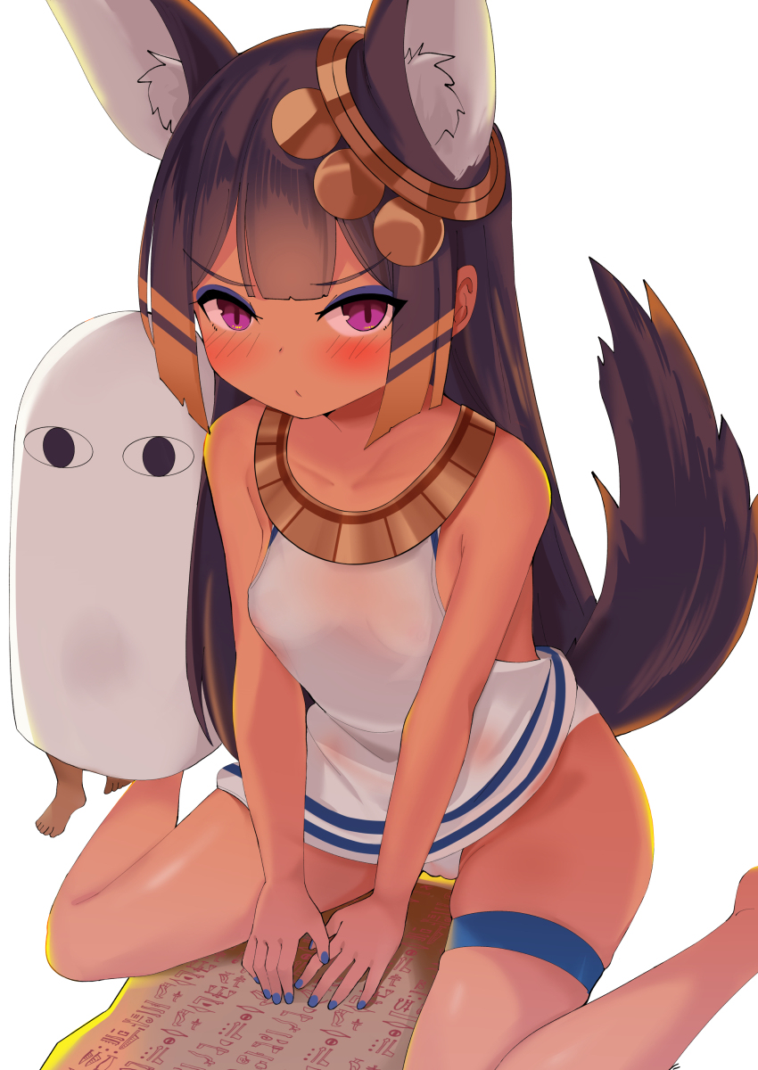 This is a pixiv picture whose title is アヌビスのアヒル座り.