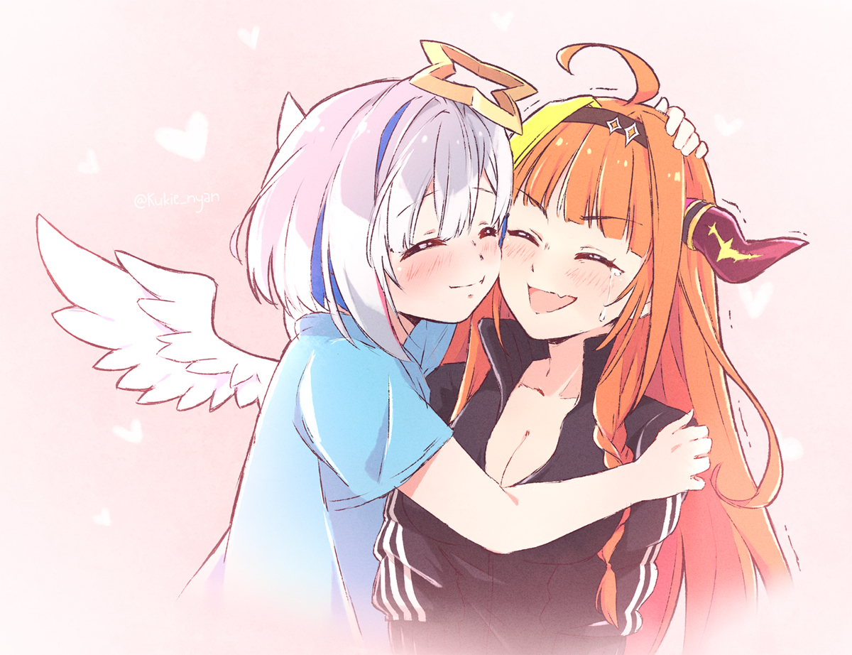 This is a pixiv picture whose title is Hug.