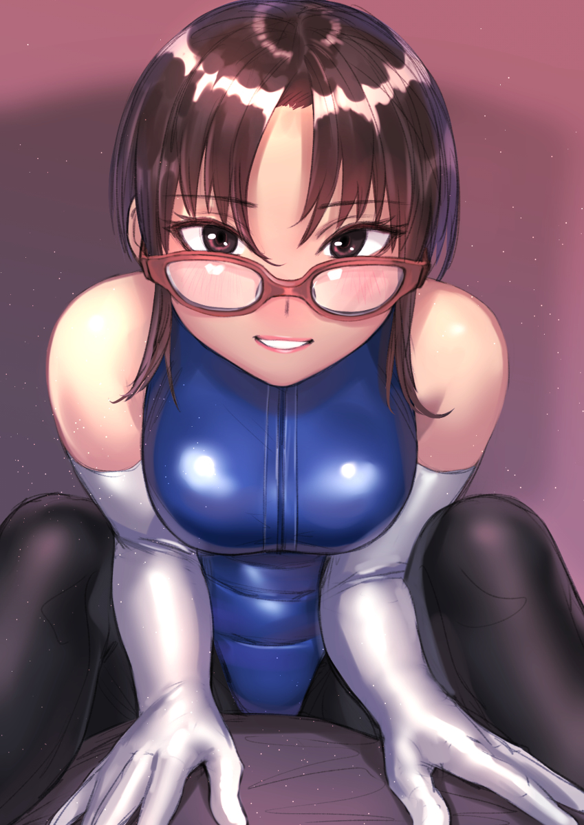 This is a pixiv picture whose title is MEGANE.