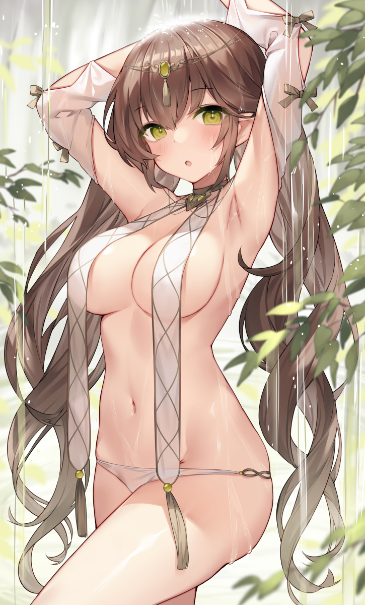 This is a pixiv picture whose title is 森の女神.