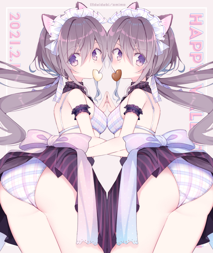 This is a pixiv picture whose title is どっちのチョコにする？🍫🍫.