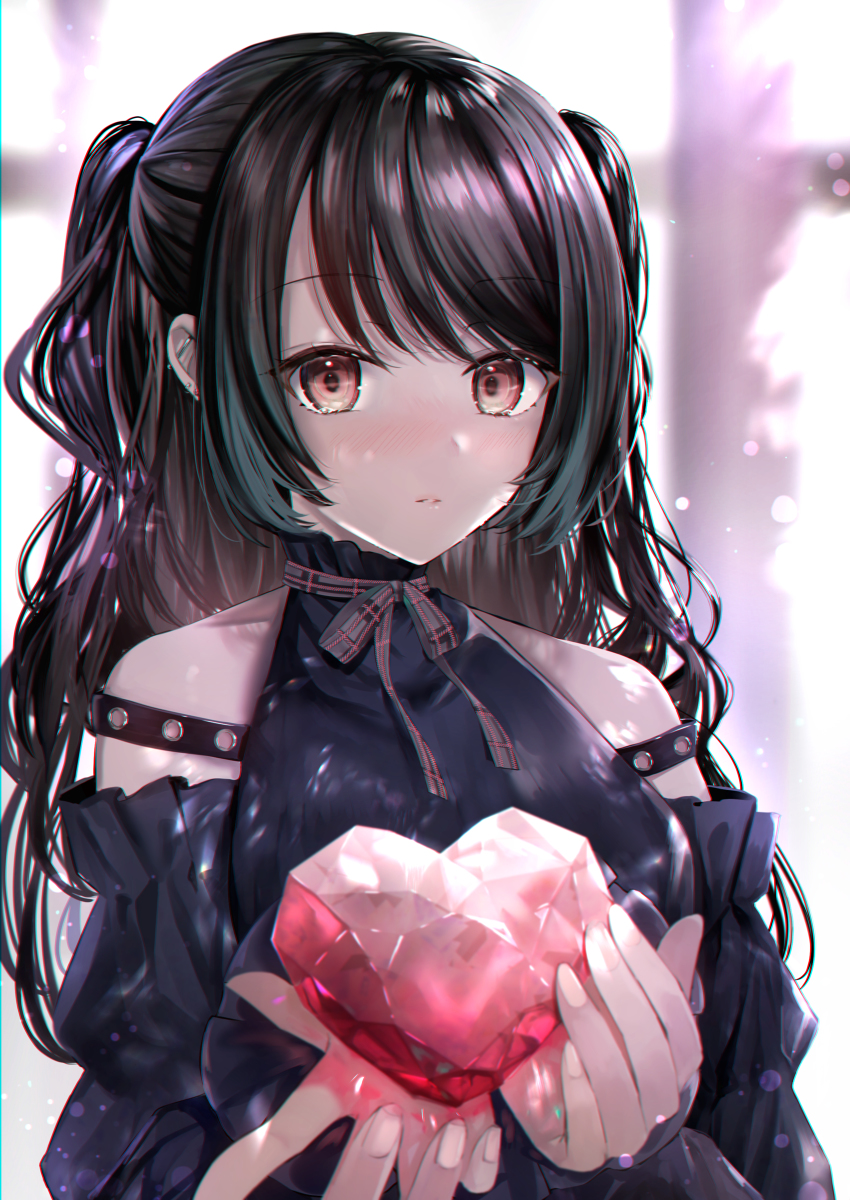This is a pixiv picture whose title is 「受け取ってくれますか…？」.