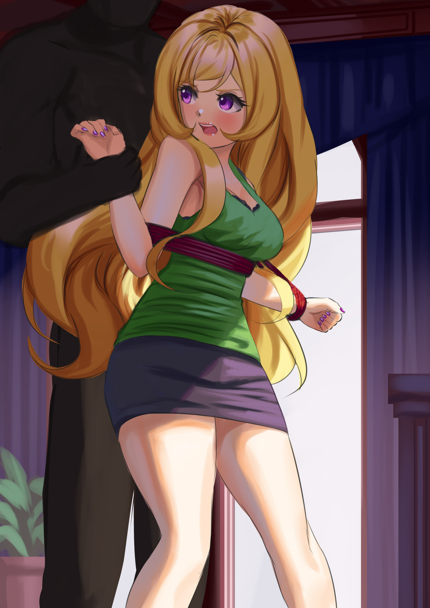 This is a pixiv picture whose title is work interrupted + alternatives.