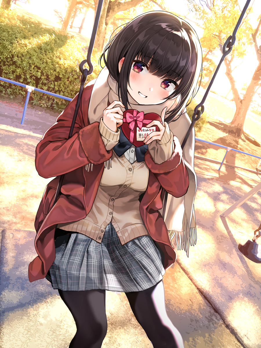 This is a pixiv picture whose title is 「問題！義理チョコ本命チョコどちらでしょ～か」.