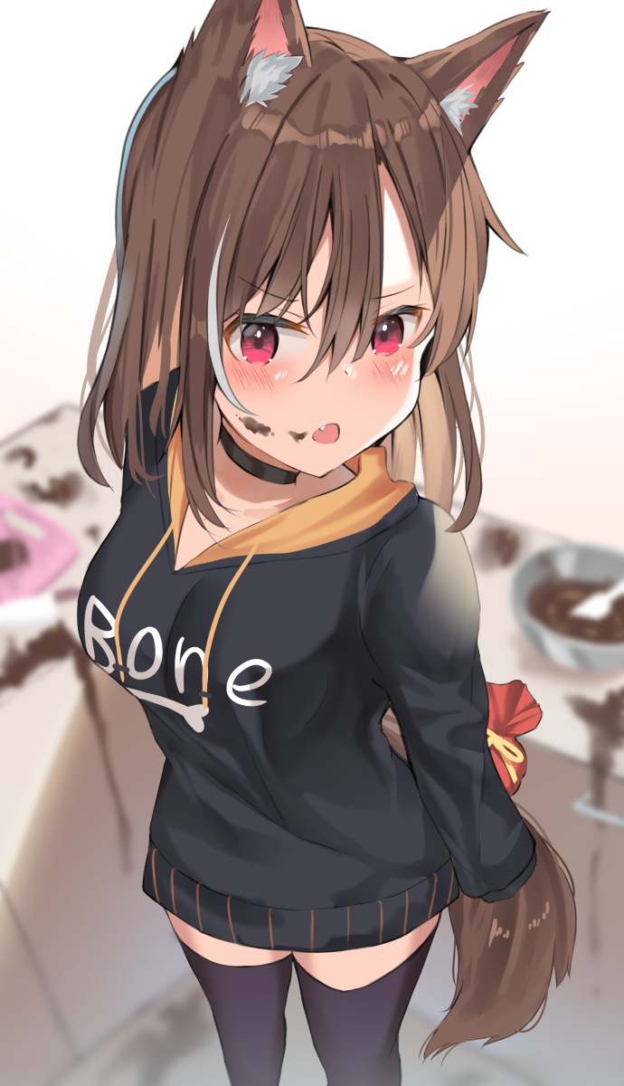 This is a pixiv picture whose title is うちの獣耳バレンタイン.