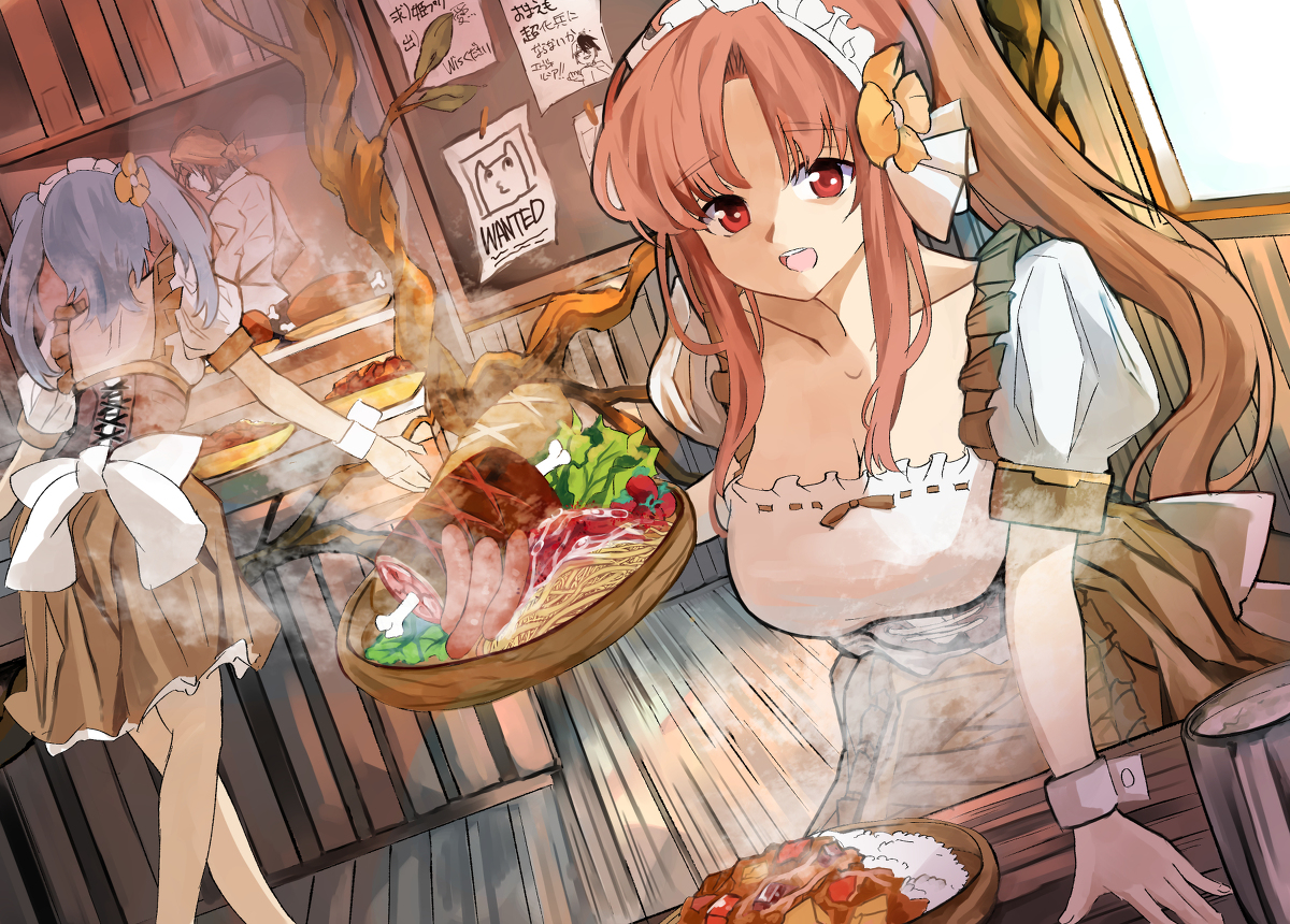 This is a pixiv picture whose title is 【PFMOH】喫茶ハローワールド【そうだ、ハロワにいこう】.