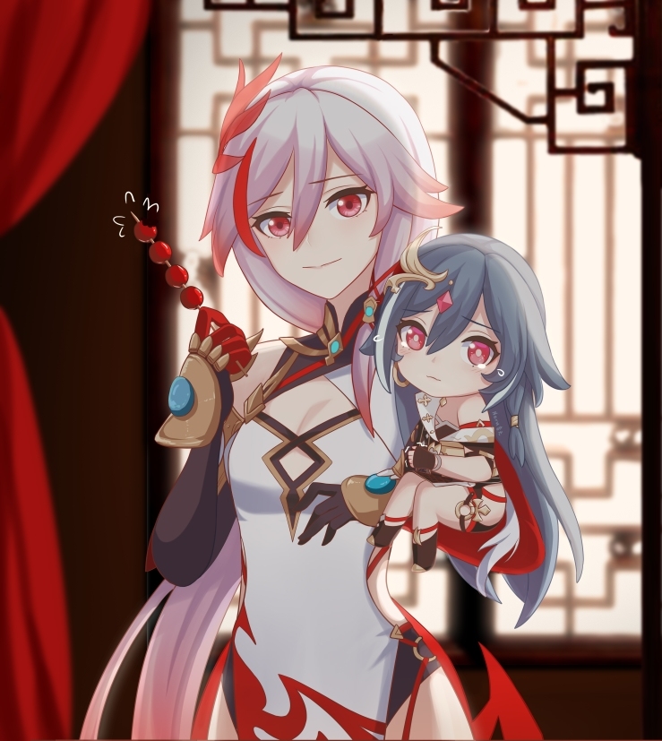 This is a pixiv picture whose title is 是谁偷吃了小识的糖葫芦?.