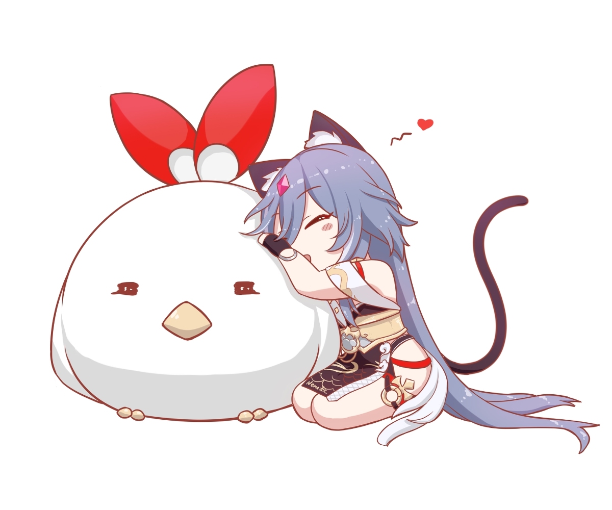 This is a pixiv picture whose title is 奶猫小识❤️neko.