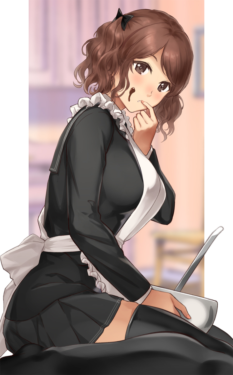 This is a pixiv picture whose title is 紗江ちゃんとセンパイのバレンタイン.
