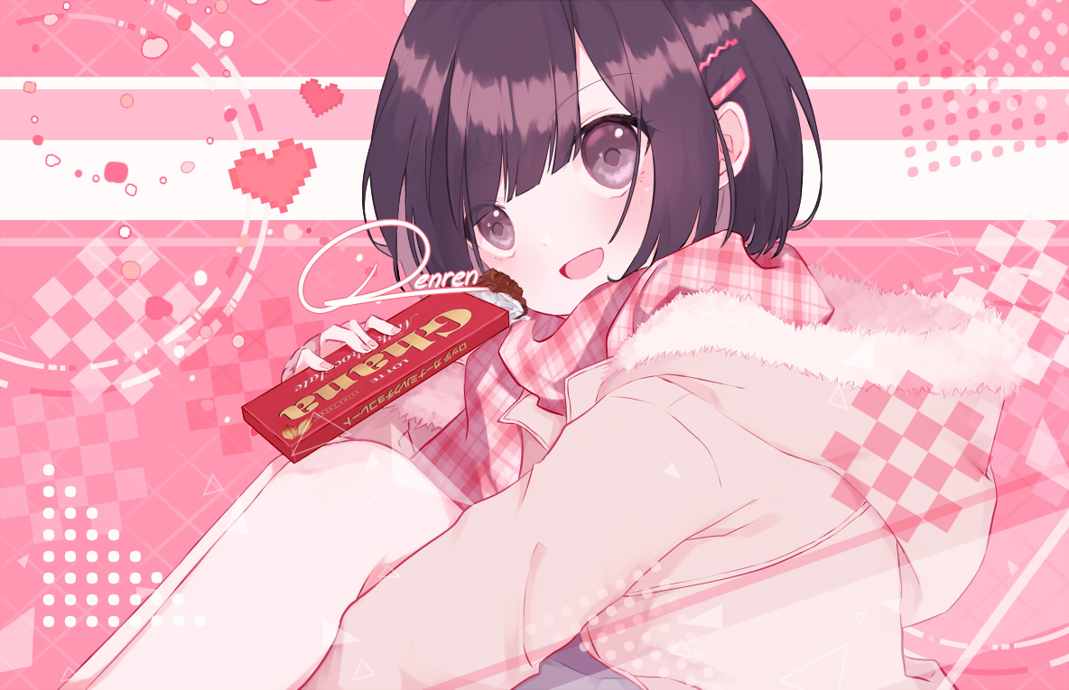 This is a pixiv picture whose title is 🍫❤️.