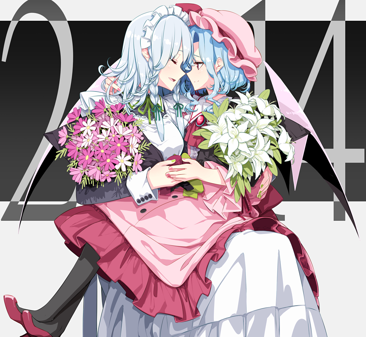 This is a pixiv picture whose title is レミ咲バレンタイン.