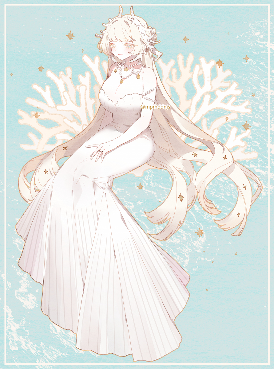 This is a pixiv picture whose title is 珊瑚姫.