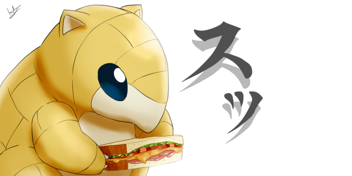 This is a pixiv picture whose title is 無言で差し出してくるサンド.