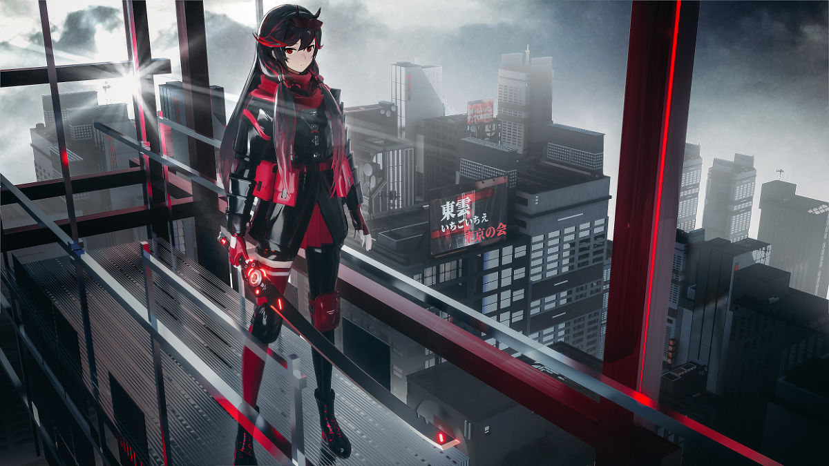 This is a pixiv picture whose title is 红莲· warrior.