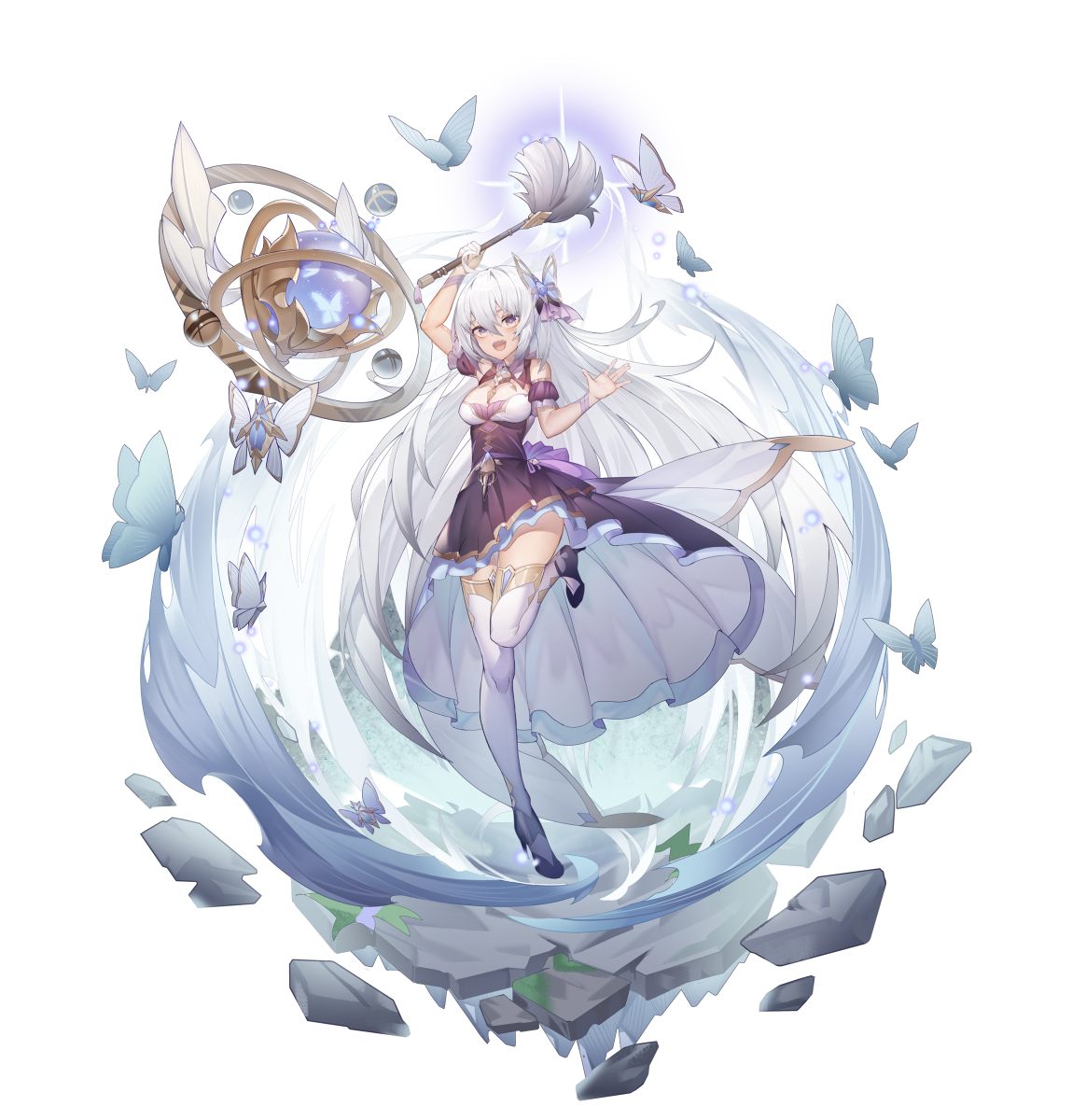 This is a pixiv picture whose title is 摸鱼脑补设计了个原神风设计的角色同人(只是摸鱼）.