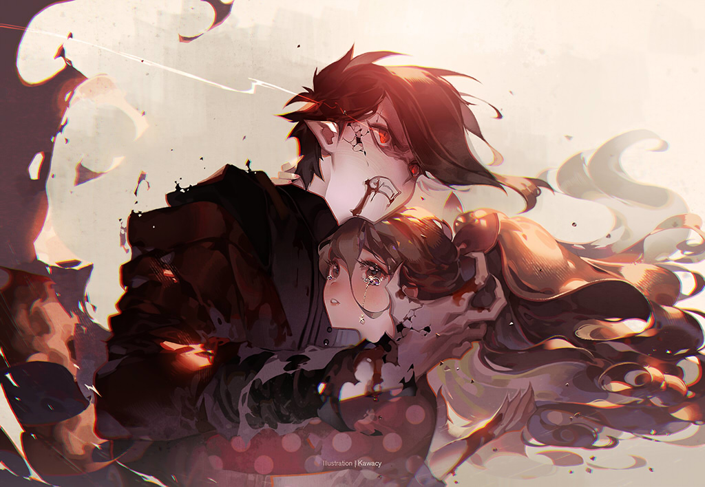 This is a pixiv picture whose title is 命より大事な者.
