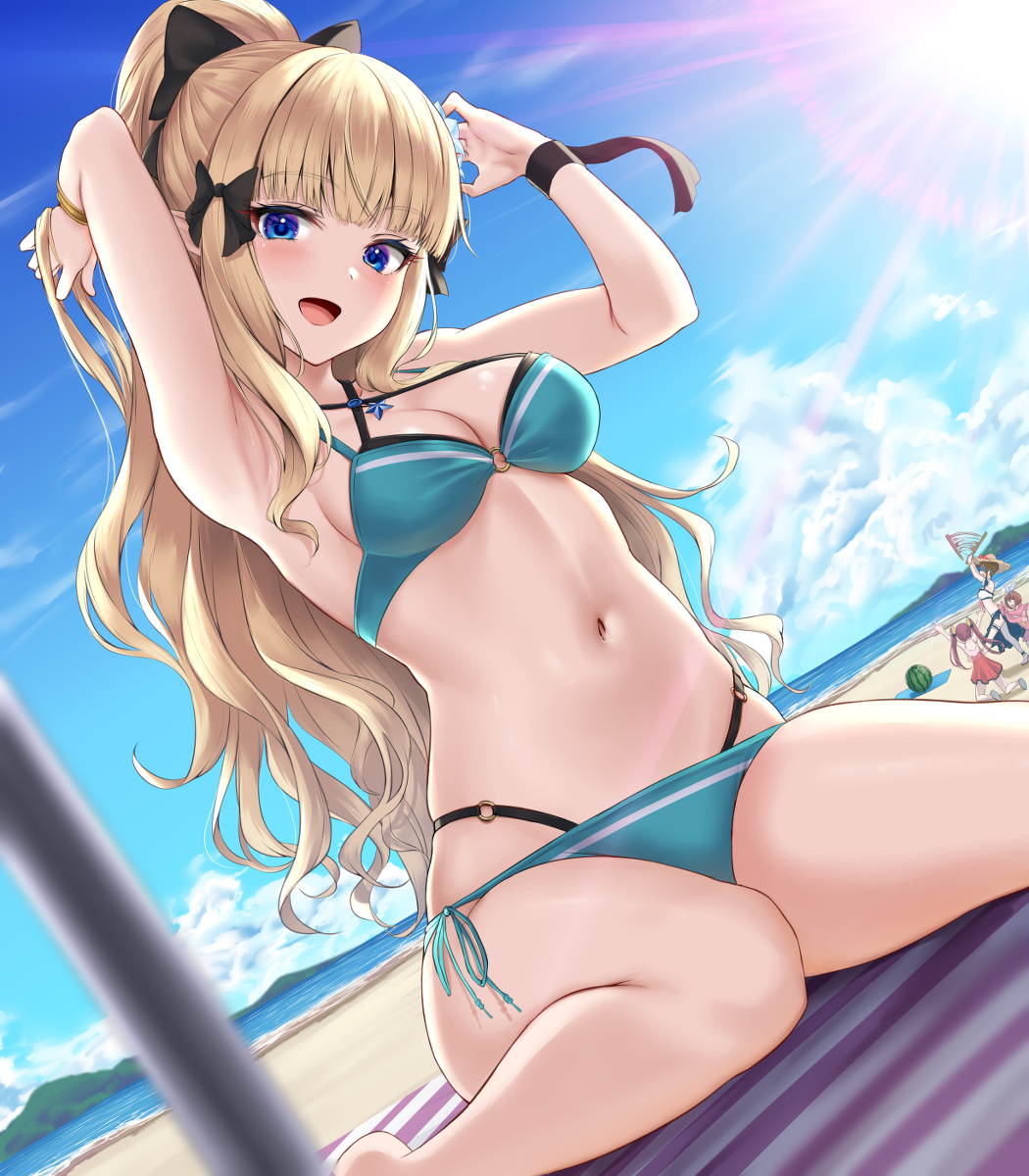 This is a pixiv picture whose title is 水着サレン.