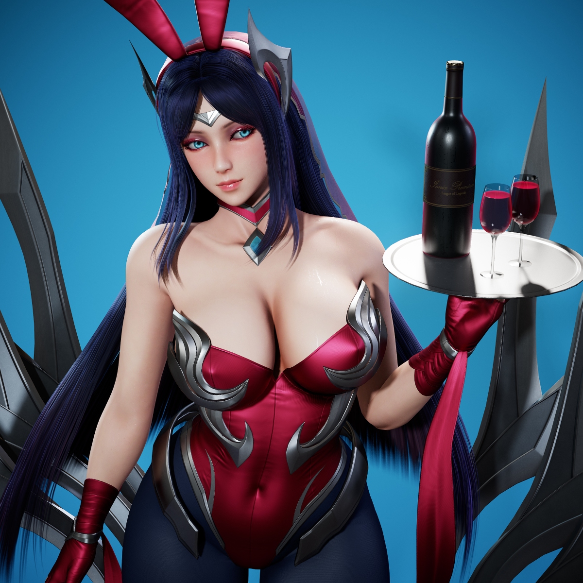 This is a pixiv picture whose title is Battle Bunny Irelia.