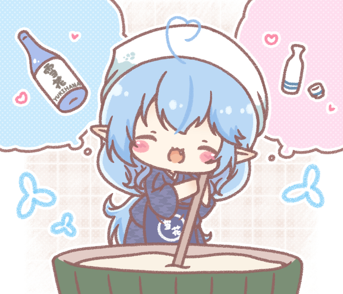 This is a pixiv picture whose title is 杜氏ラミィちゃん🍶❄.