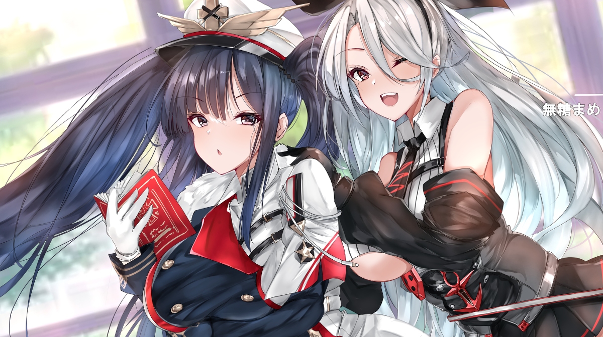 This is a pixiv picture whose title is 仲良しな2人.