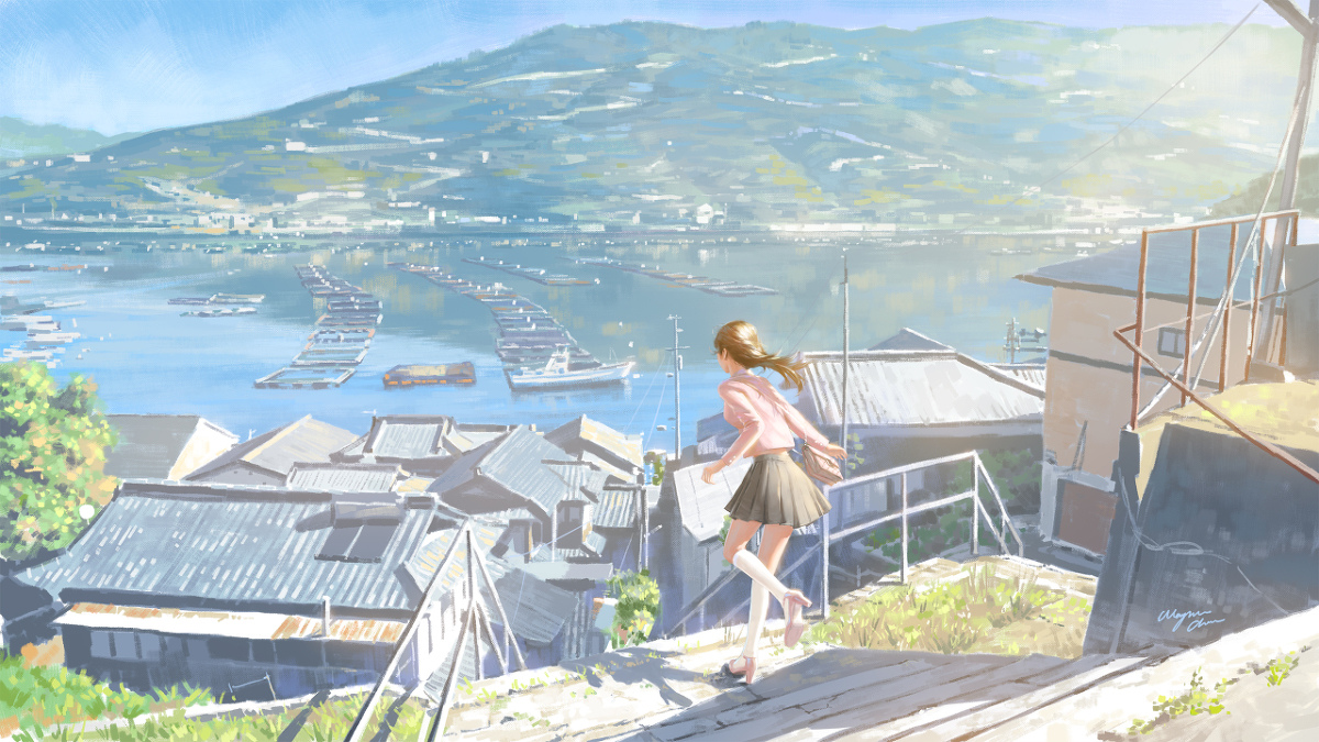 This is a pixiv picture whose title is Go To The Seaside.