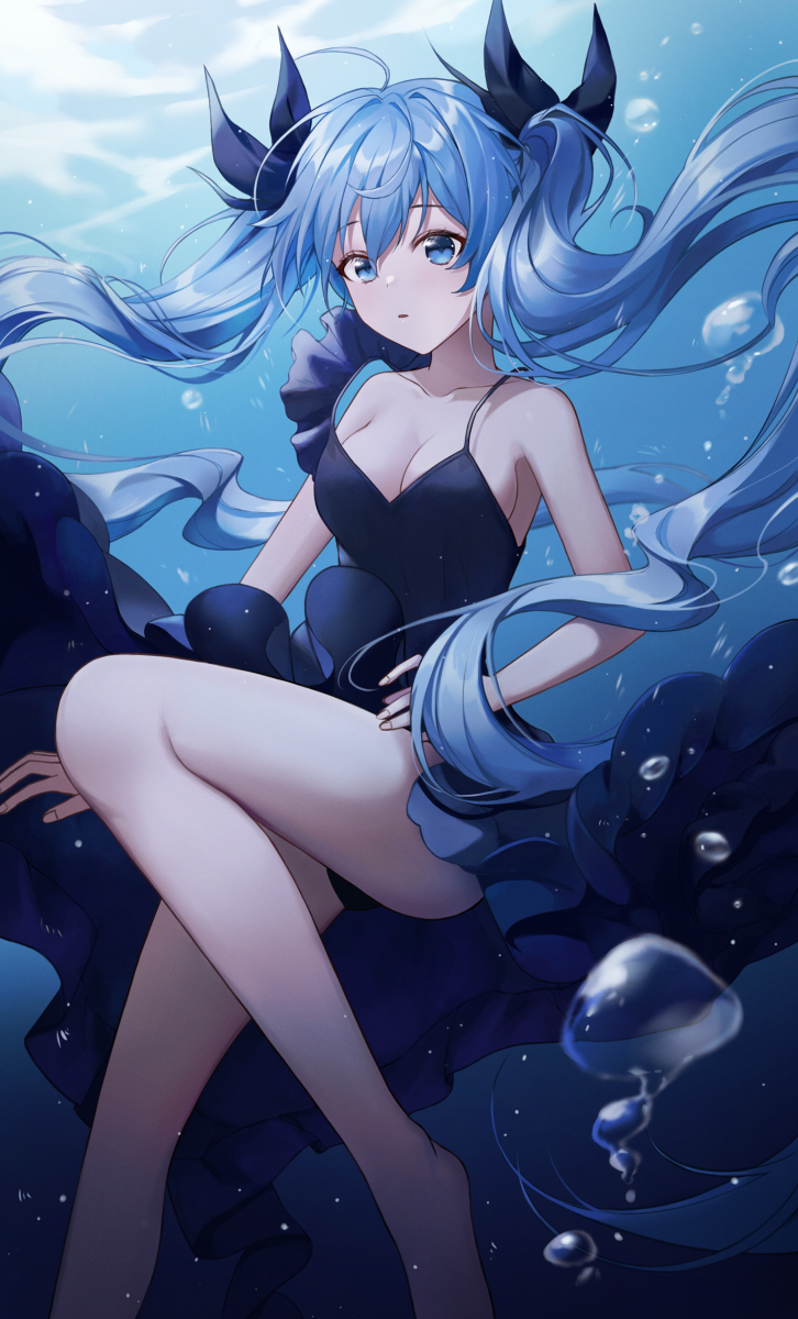 This is a pixiv picture whose title is 深海少女.