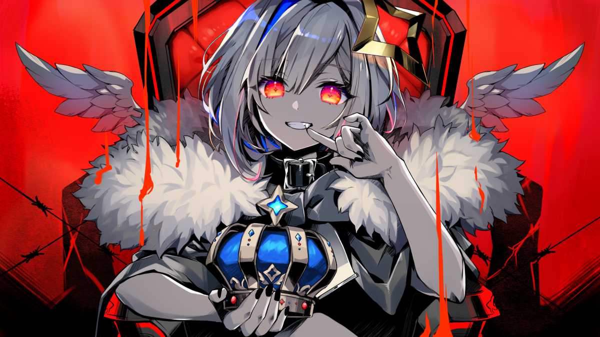 This is a pixiv picture whose title is 【お仕事】 KING／天音かなた(Cover).