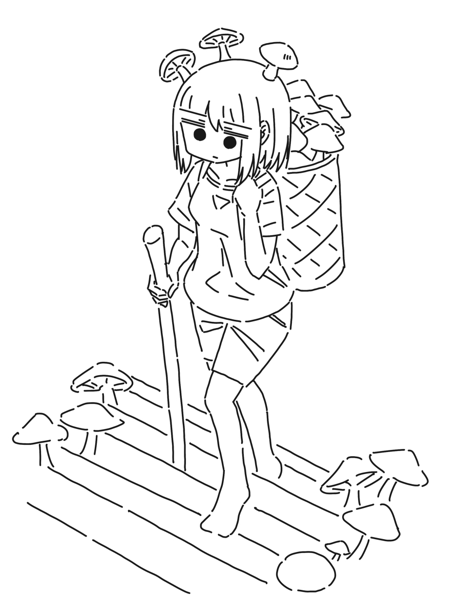 This is a pixiv picture whose title is きのこ.