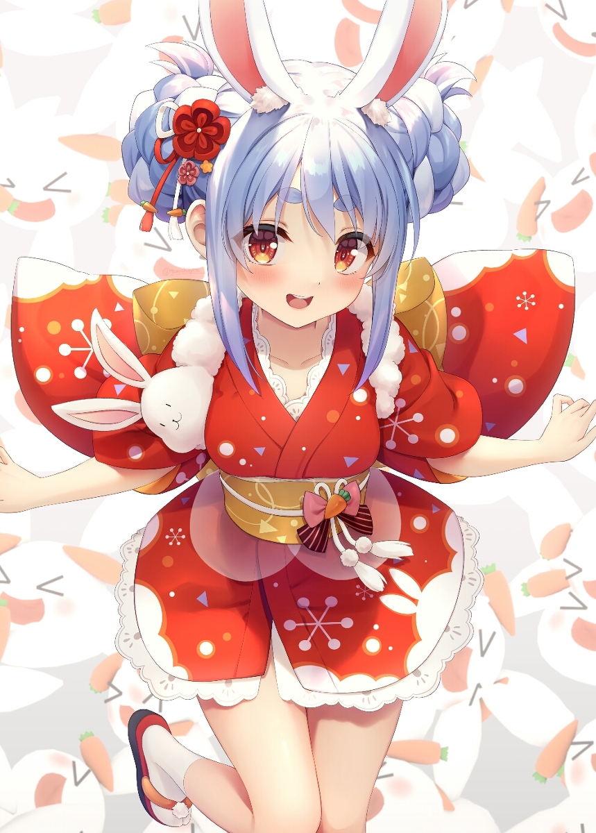 This is a pixiv picture whose title is ぴょんっ！ぺこ.