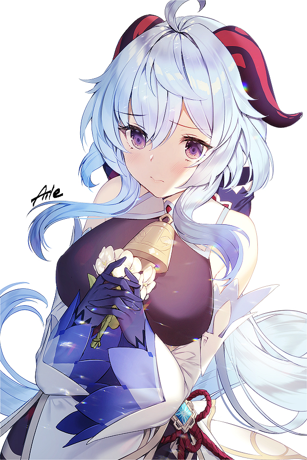 This is a pixiv picture whose title is 甘雨rkgk.