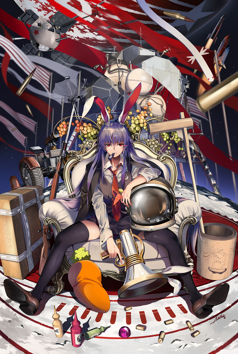 This is a pixiv picture whose title is 逆襲のラビット.