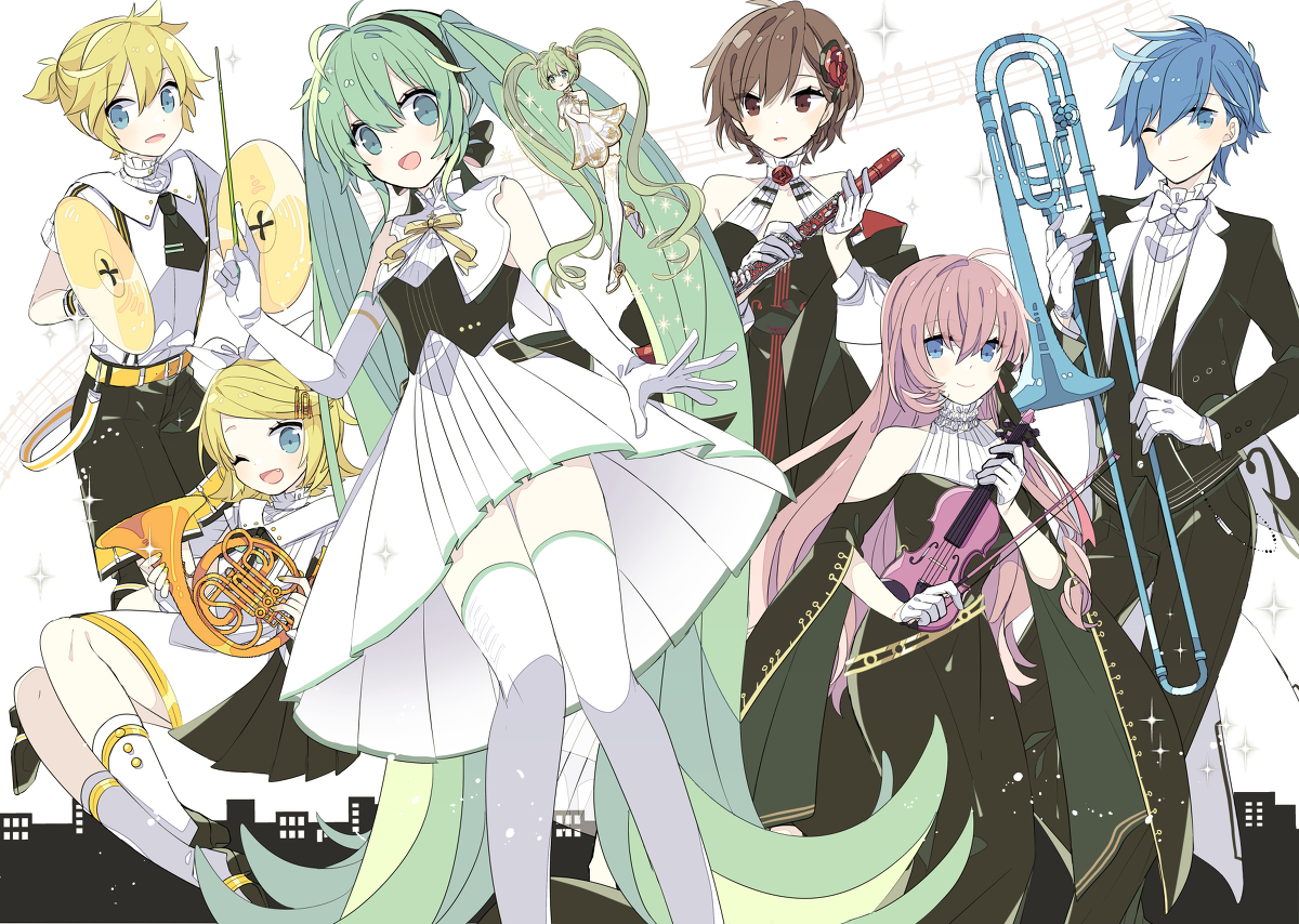 This is a pixiv picture whose title is 初音ミクシンフォニー2020.
